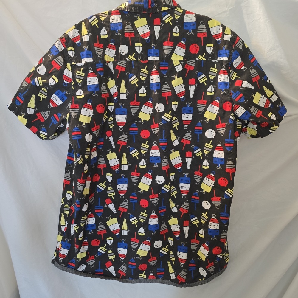 Unionbay Men's Short Sleeve Shirt Button-down All-Over Buoy Print Size L - Picture 7 of 13